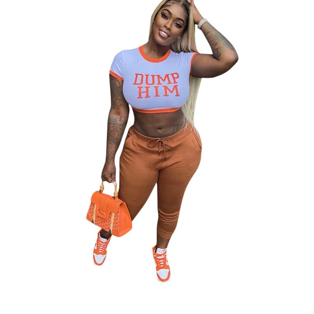 Dump Him Crop Top . Brand new